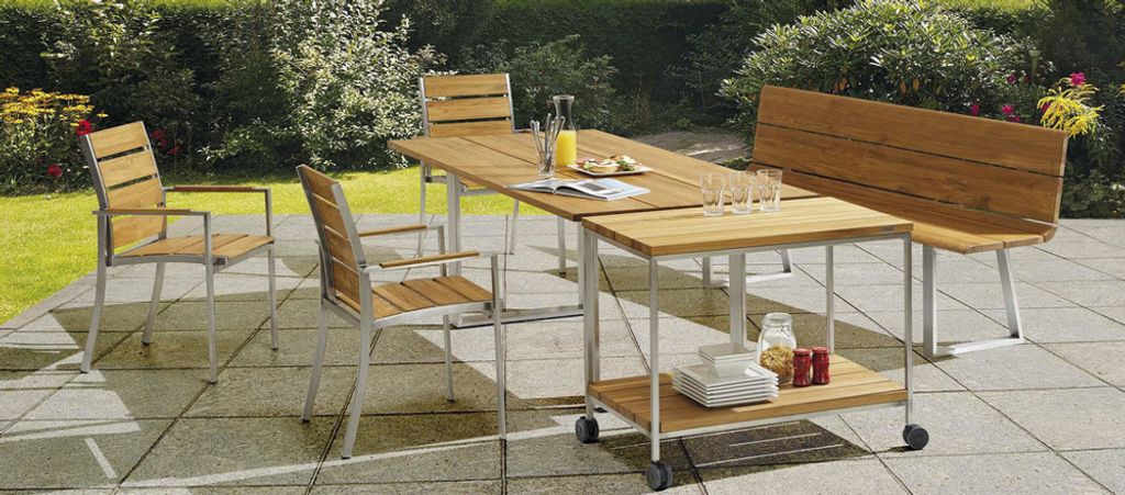 Niehoff Nicola Servierwagen Edelstahl 95x54 cm