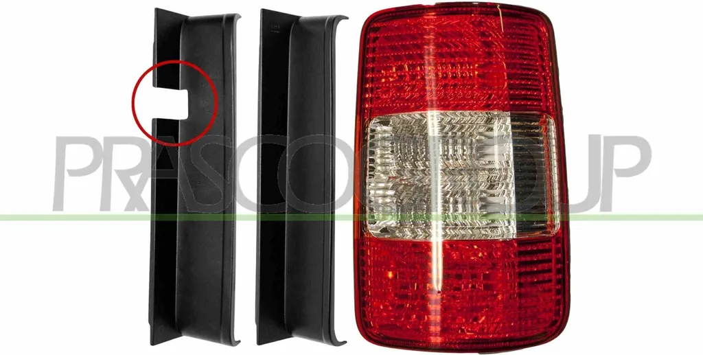 Feu arrière de remplacement pour VW Caddy III droit PRASCO VG9044153