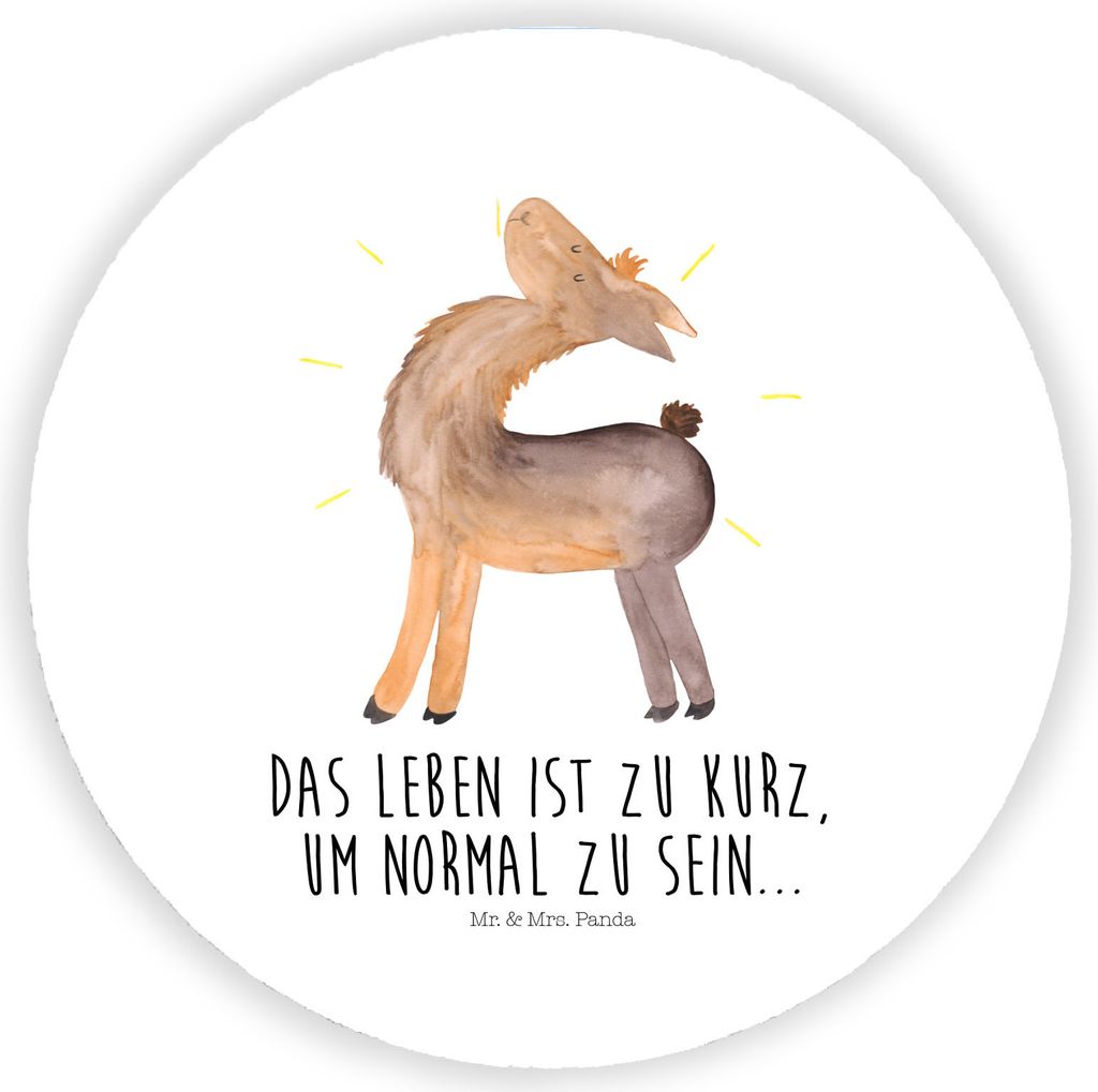 Mr. & Mrs. Panda magnet Lama Stolz - Weiß - Geschenk, Kühlschrank, für, Lamas, Kühlschrankmagnet, pinnwand, Neustart, Family, holz, Anders, Fam...