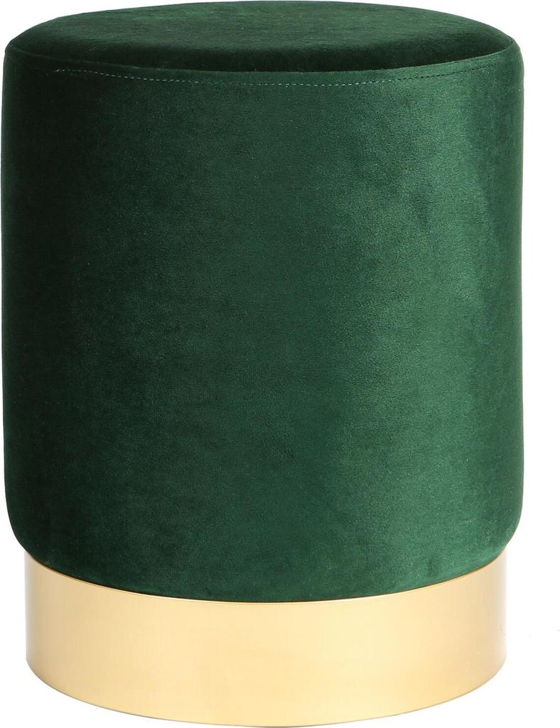 Runde Samt Puffe Fußhocker Schlafzimmer Dressing Tisch Akzent Stuhl grün