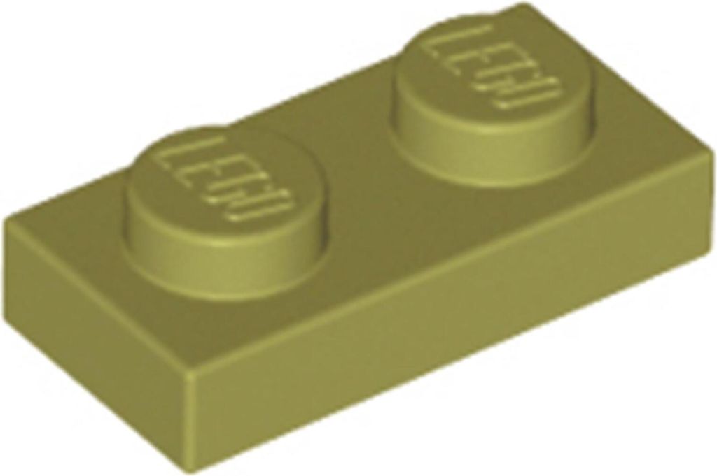 25 Stück LEGO, Teil Nr. 3023 in Olivgrün (Olive Green)