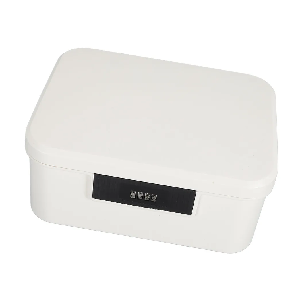 Coffre de rangement verrouillable blanc 9L pour dossiers confidentiels