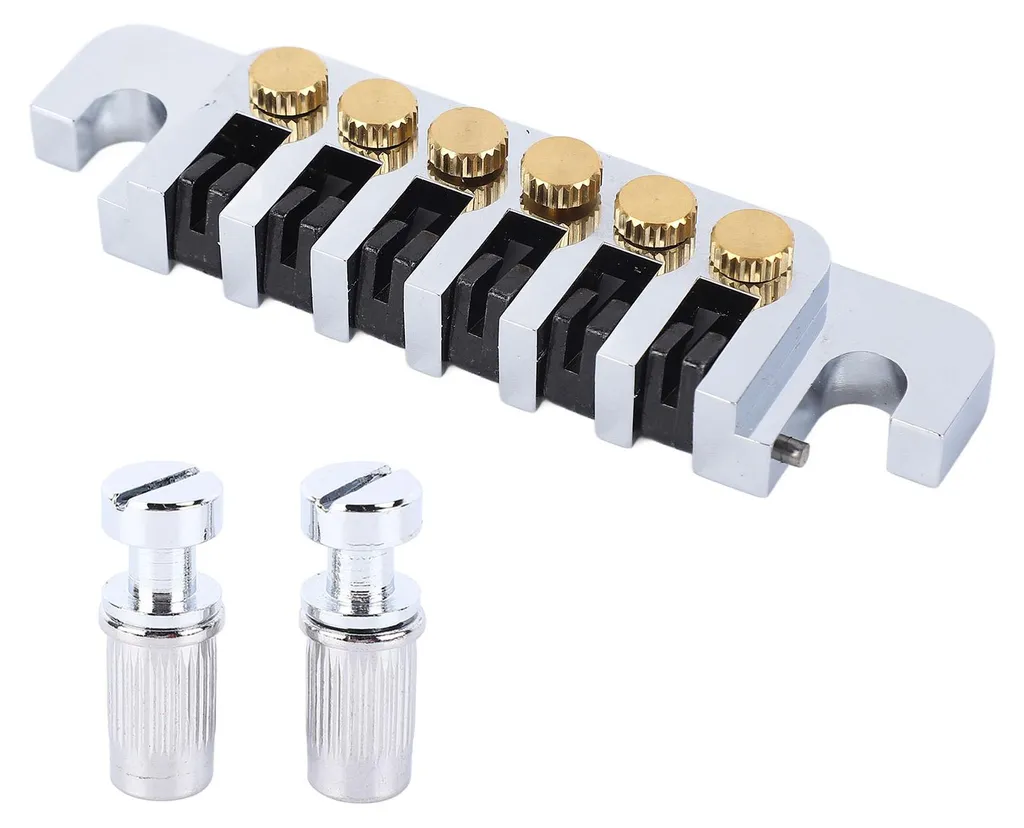 Chevalet de guitare à rouleaux anti-friction avec fixations réglables