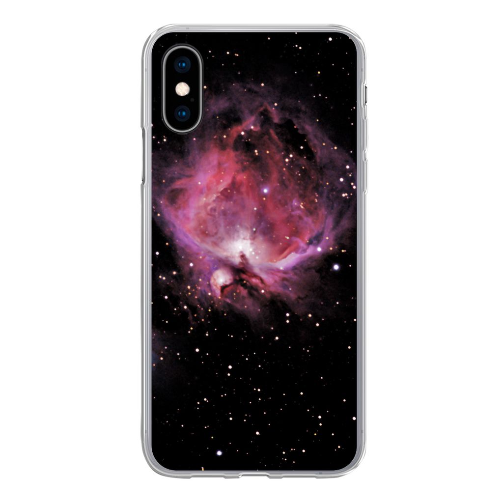 MuchoWow Handyhülle Schutzhülle Hülle für iPhone X Konstellation - Weltraum - Orion - Jungen - Mädchen - Kinder Silikon Softcase Handy Hüll...
