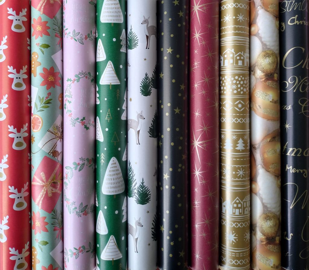Geschenkpapier Weihnachten, Weihnachtspapier 2m x 0,7m - 10 Produktbild 1