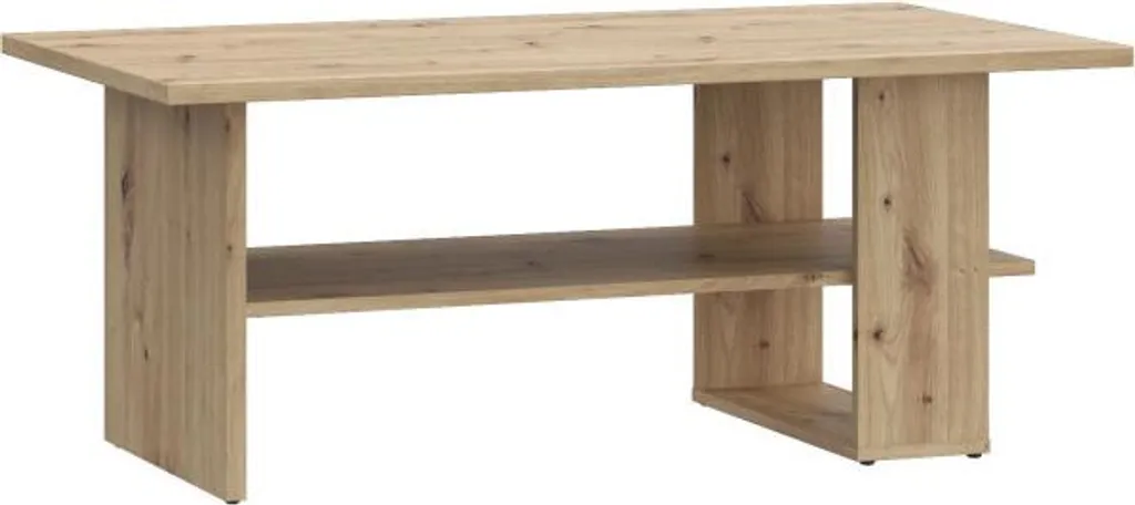 Tavolino Rettangolare Rovere Artisan 110x60 | Eleganza Moderna - 1
