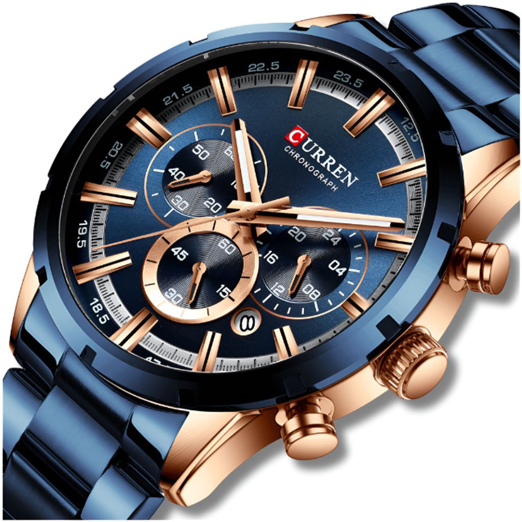 Pánské Hodinky Curren Classic Elegantní Quartz Chronograf Obrázek produktu 