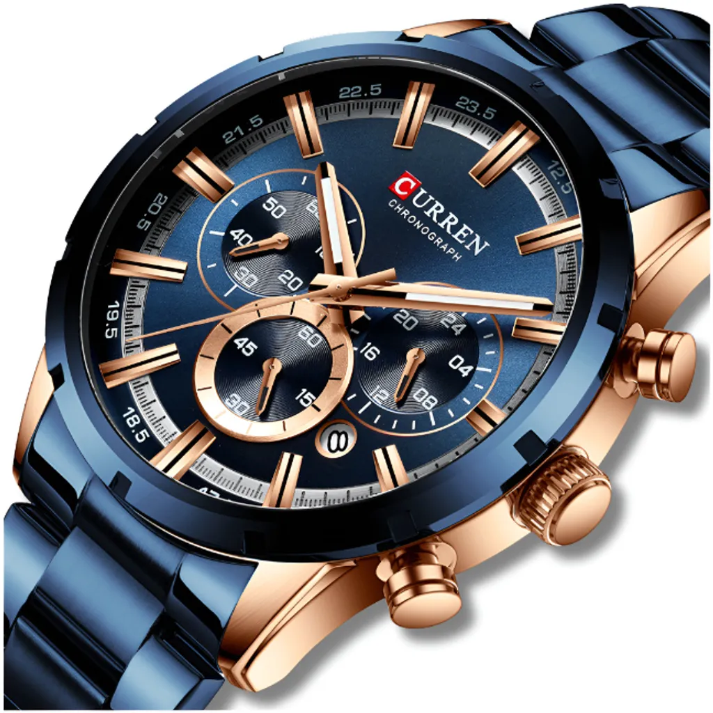 Montre Homme Curren Antichoc - Garde-temps Fiable pour Ponctualité