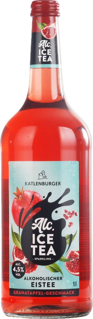 Katlenburger Alc. Ice Tea Granatapfel 4,5% Vol. 1L Produktbild
