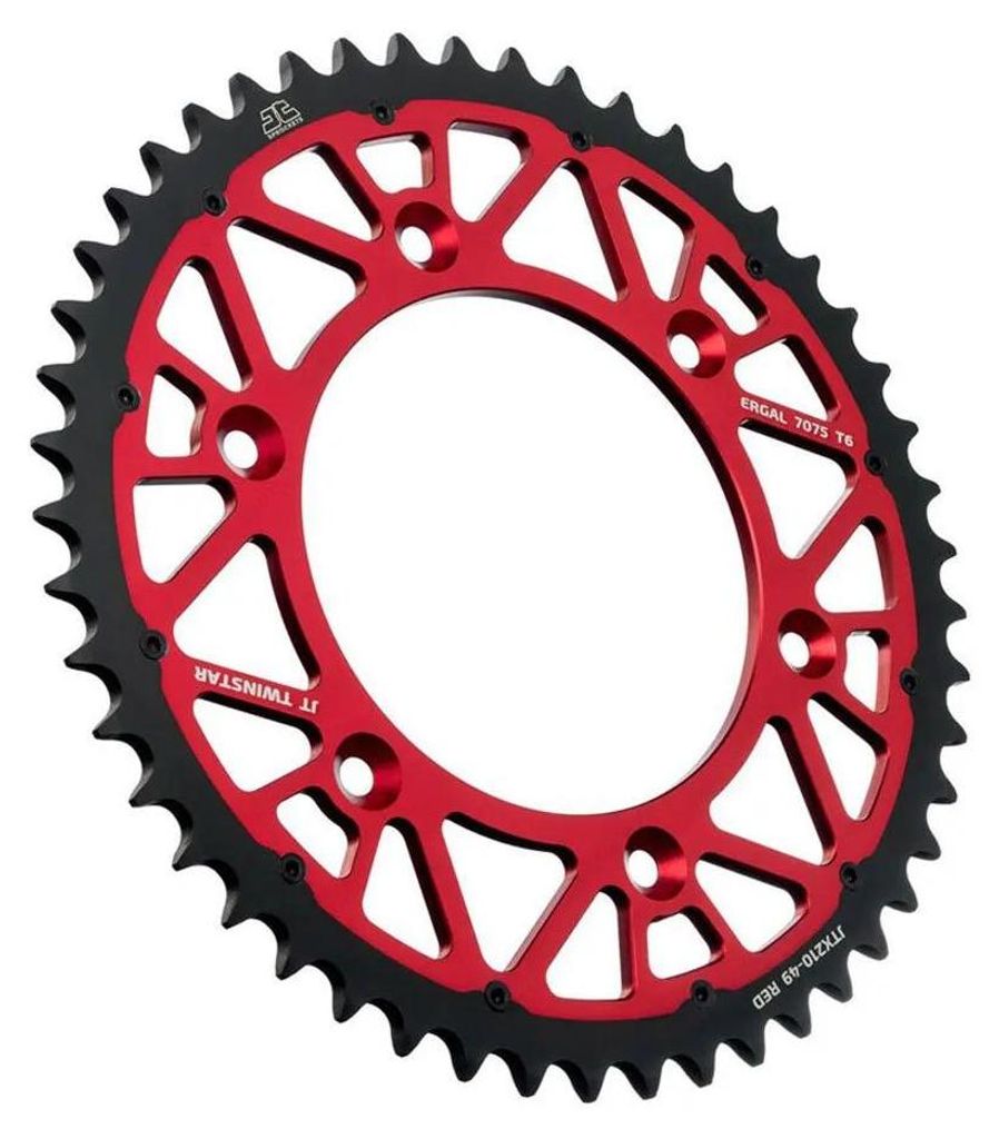Jt Sprockets Honda Jtx210.49red Steel Hinterradritzel Silber 49t Silber 49t