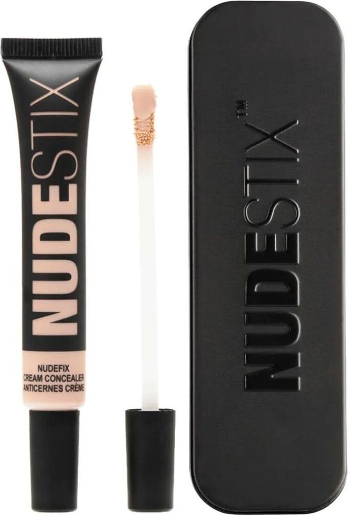 Nudestix NudeFix Cream Concealer Lightweight Liquid Natural Finish Makeup Hydrating Brightening Under Eye Dark Circle Corrector Reduces Redness and...