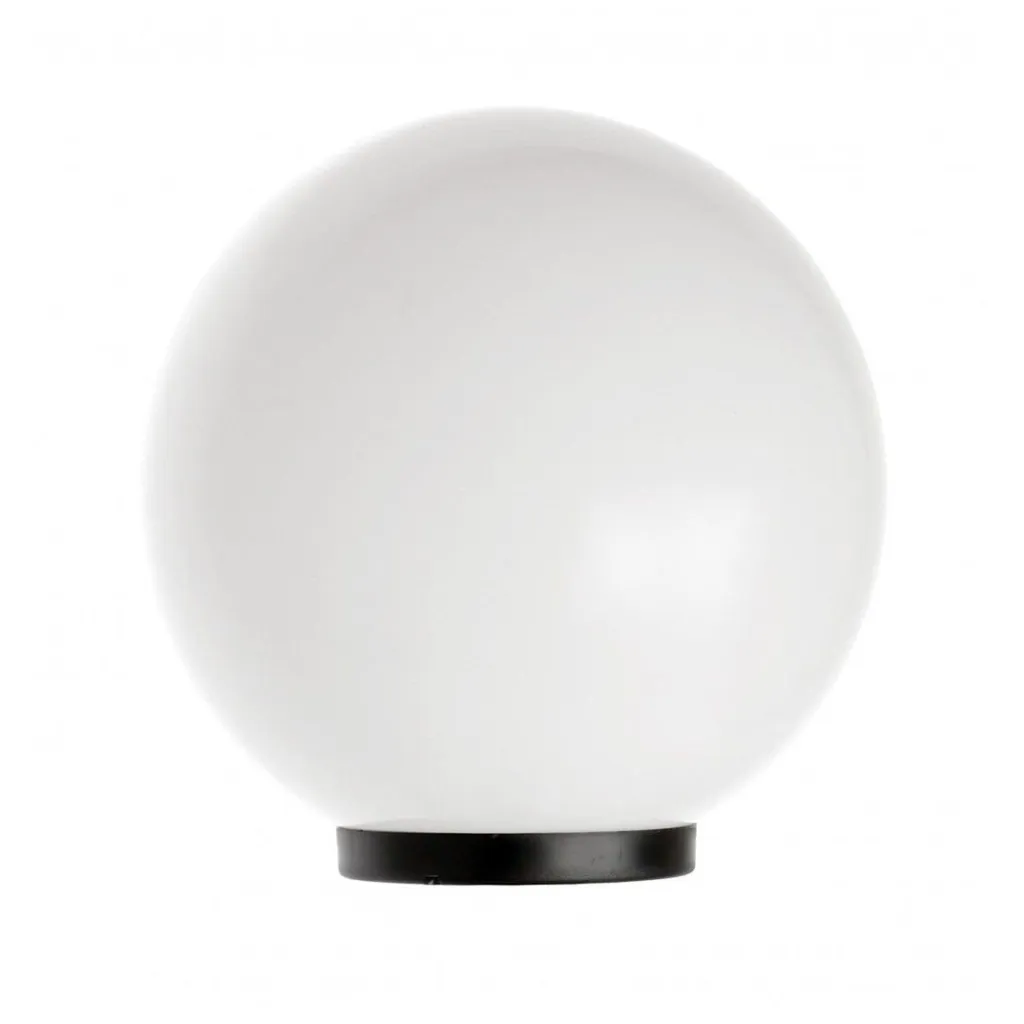 Boule lumineuse extérieure 40cm blanche IP44 pour balisage de jardin