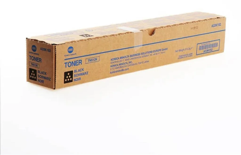 Toner Noir TN512 A33K152 pour Corriger les Impressions Grises sur C554