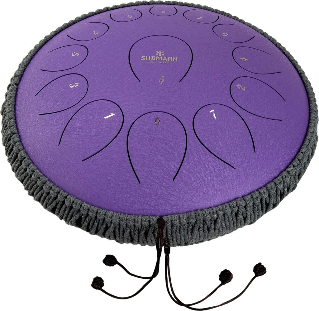 Percussion mélodique Steel Tongue Drum 13 notes Do Majeur Lavande