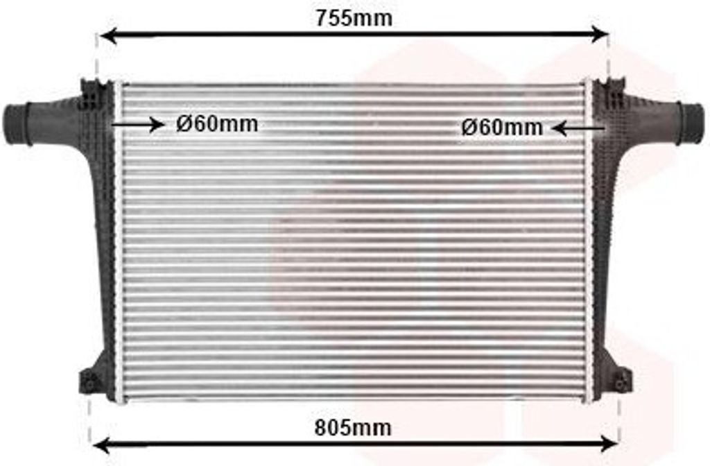 VAN WEZEL 03014706 - OE 4M0145805C Ladeluftkühler für Q7 (4M)