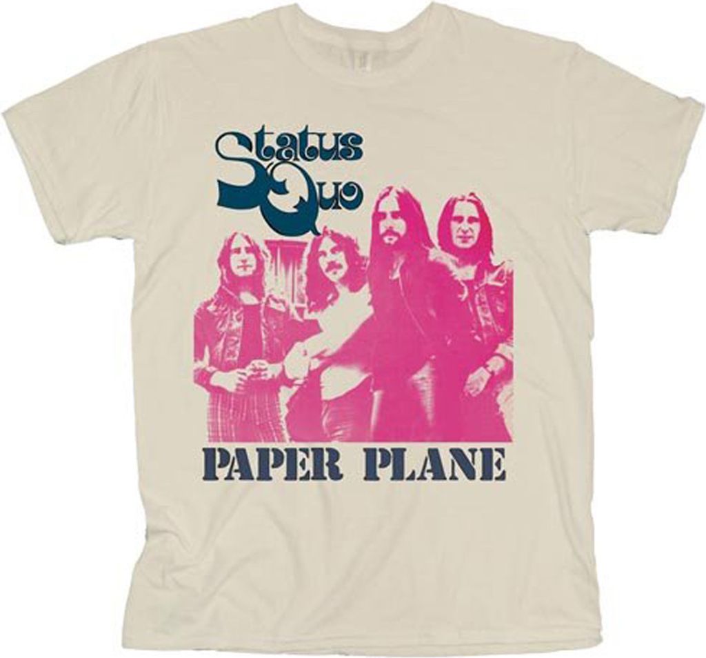 Status Quo Paper Plane Natural L T-Shirt