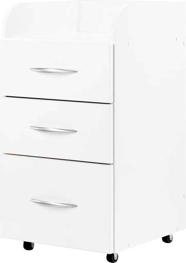 Armoire combinée Ii Blanc : Grand meuble de rangement modulable et chic
