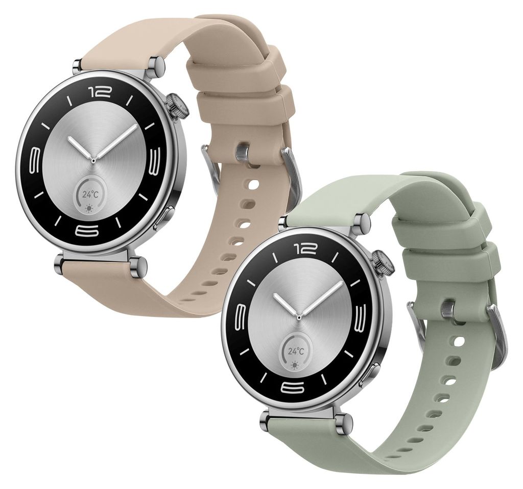 kwmobile 2x Uhrenarmband für Huawei Watch GT5 41mm / GT5 Pro 42mm / Watch GT4 41mm Armband - Fitnesstracker Band Set aus TPU Silikon - Ersatzarmband