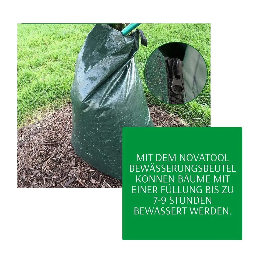 Sacs pour l'Eau Arbre 75 Litres - PVC Vert Haute Résistance Lot de 2 - 4