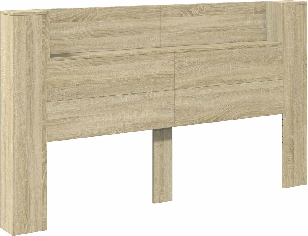 Testiera Letto 180 cm Rovere Sonoma - Comfort e Funzionalità Legno