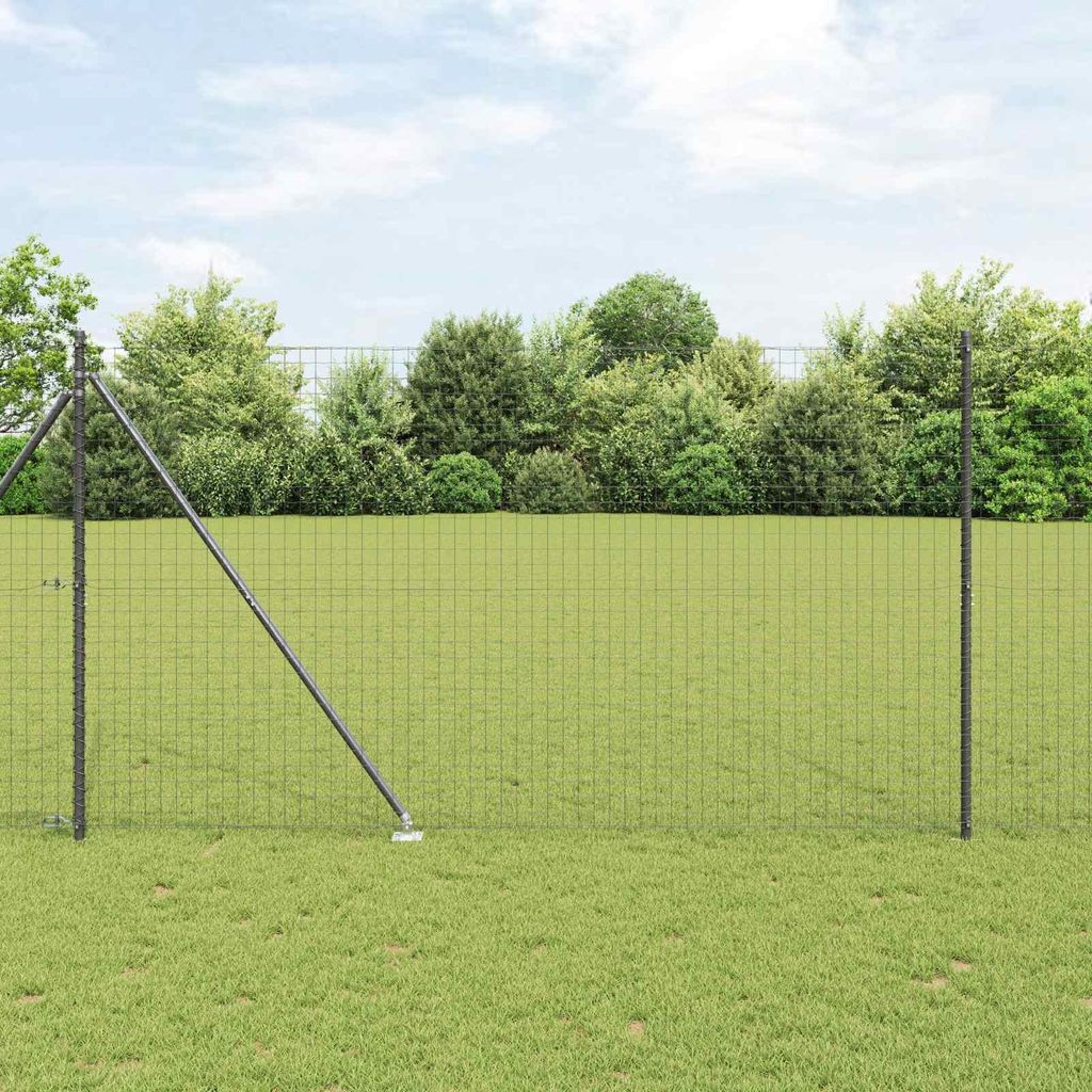 Zaunpfosten 26 pcs Grau 3,2 x 3,2 x 225 cm