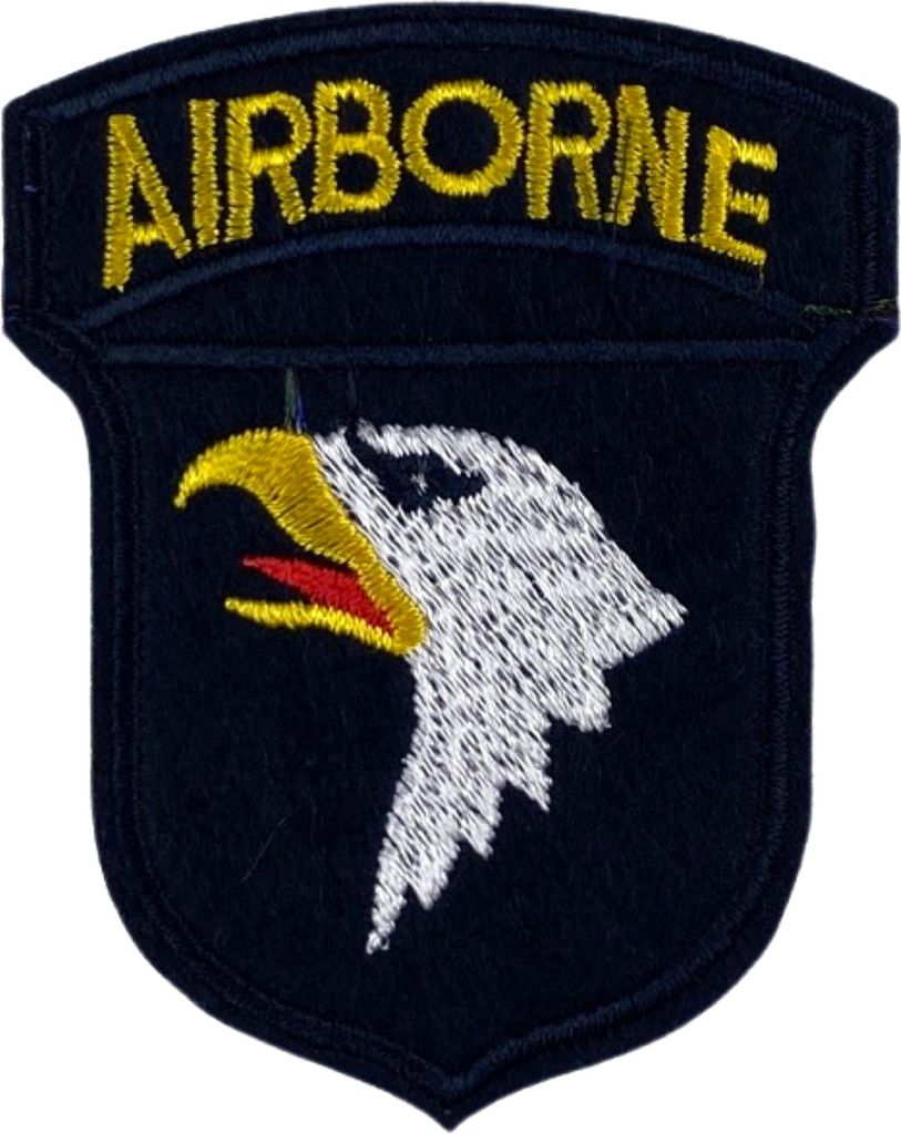 AIRBORN Militär-Emblem-Aufnäher zum Aufbügeln, dunkelblau