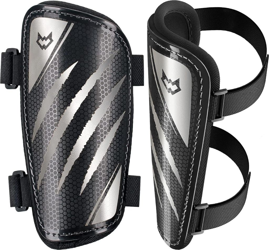 Schienbeinschoner Kinder Jungen Mädchen Fußball Herren doppelt verstellbarer Riemen schockbeständig