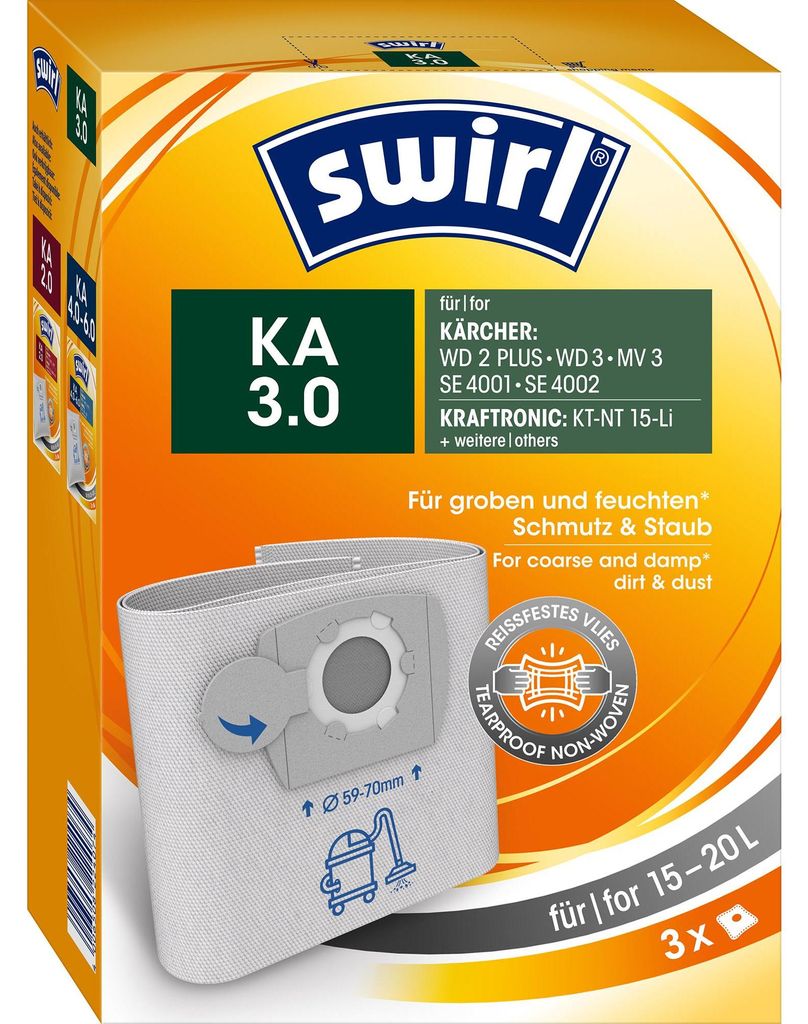 Sacchetto per polvere a vortice umido/asciutto KÄ 3 (VE3) Immagine del prodotto 