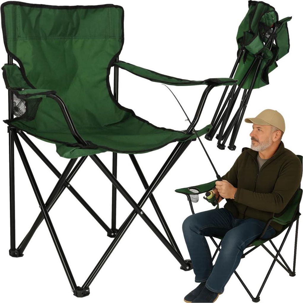 Coin créatif Chaise de pêche pliante LUARO vert Image du produit 