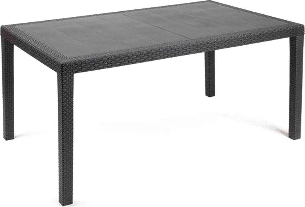 Table Jardin Anthracite Stable 6 Places : Résiste aux UV et Pluies