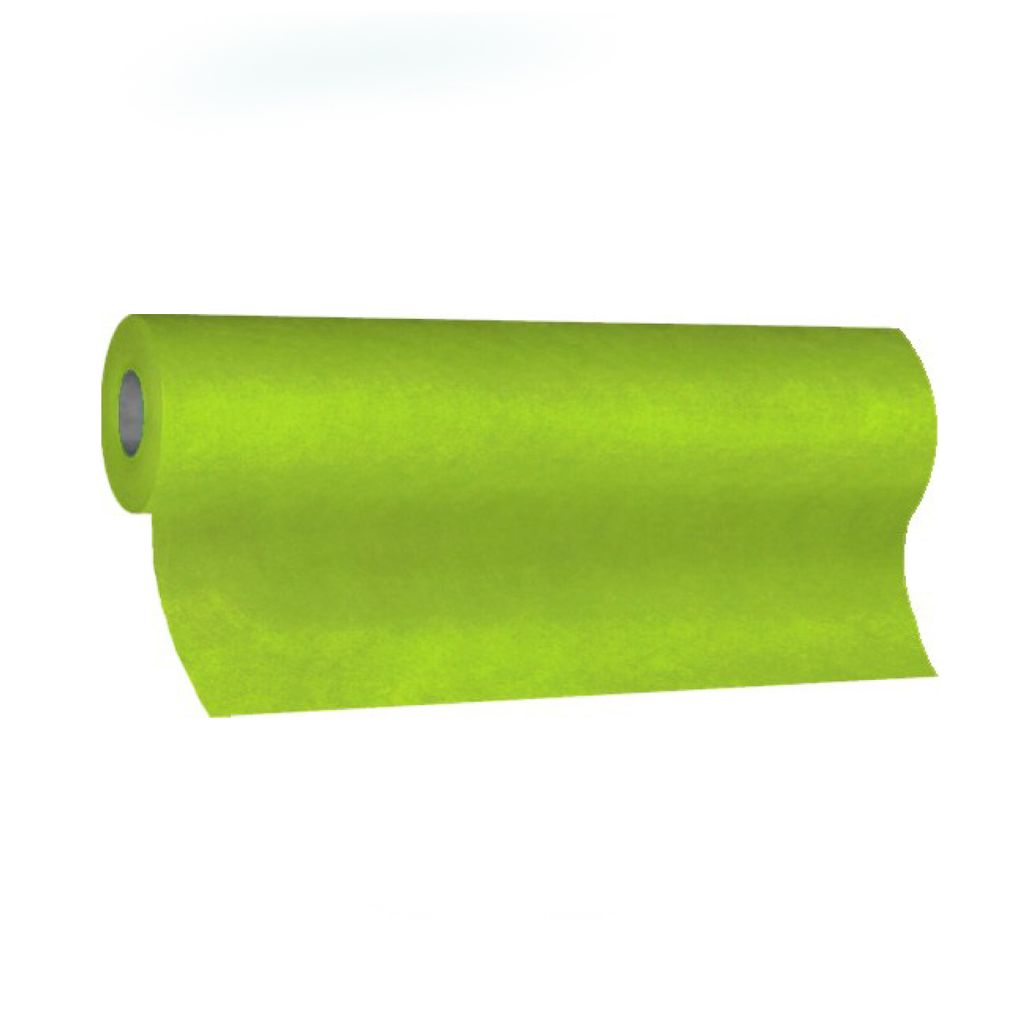 PREMIUM Tischläufer aus Papier auf der Rolle, gelbgrün 40 cm x 24 m 1 Stück.