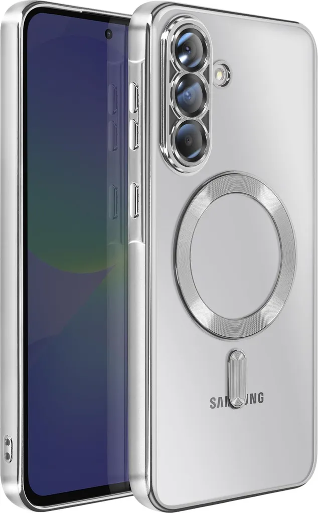 Custodia Galaxy A36 MagSafe Avizar Argento | Protezione Chrome Edge