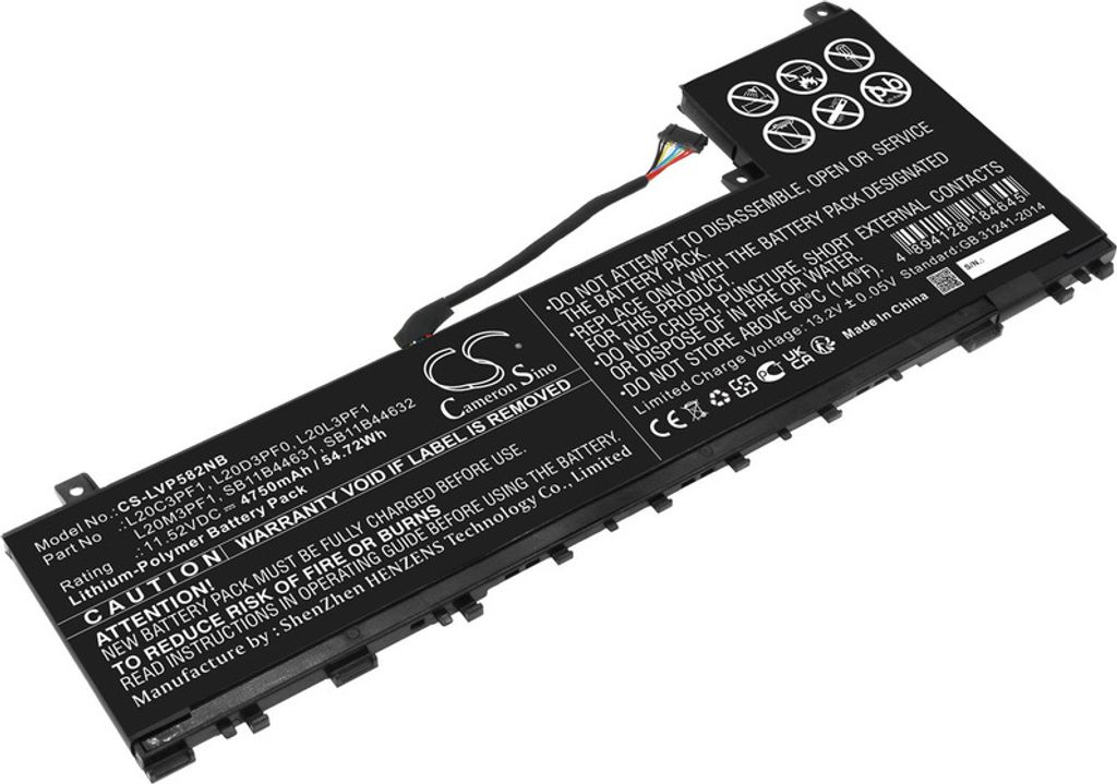 Baterie pro Lenovo IdeaPad 5 Pro 14ITL6 a další, 4750 mAh, Obrázek produktu 