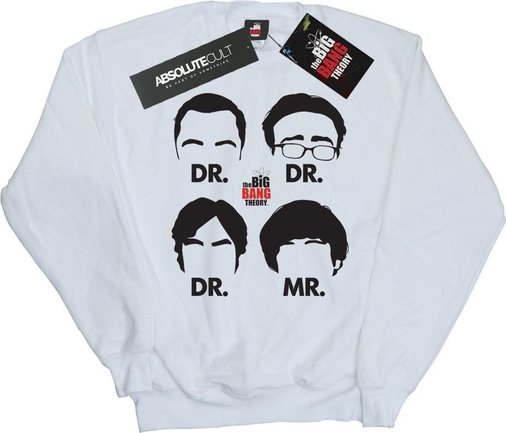 The Big Bang Theory - "Doctors And Mr" Sweatshirt für Herren BI10756 (L) (Weiß)