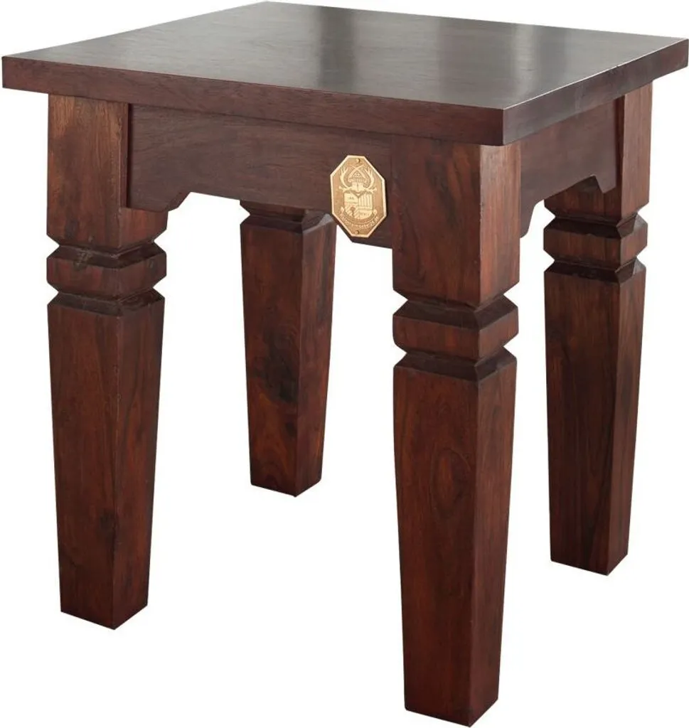 Tabouret bout de canapé Oxford 42x42 acacia massif pour salon cosy