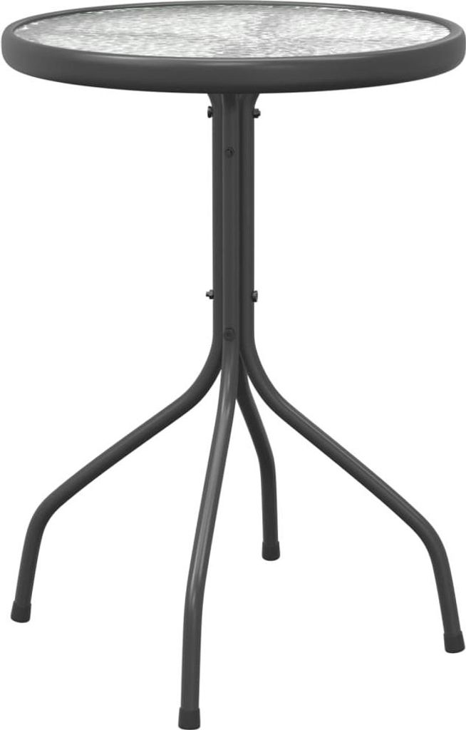 vidaXL Zahradní stůl Ø50x71 cm Ocel antracitová Obrázek produktu 