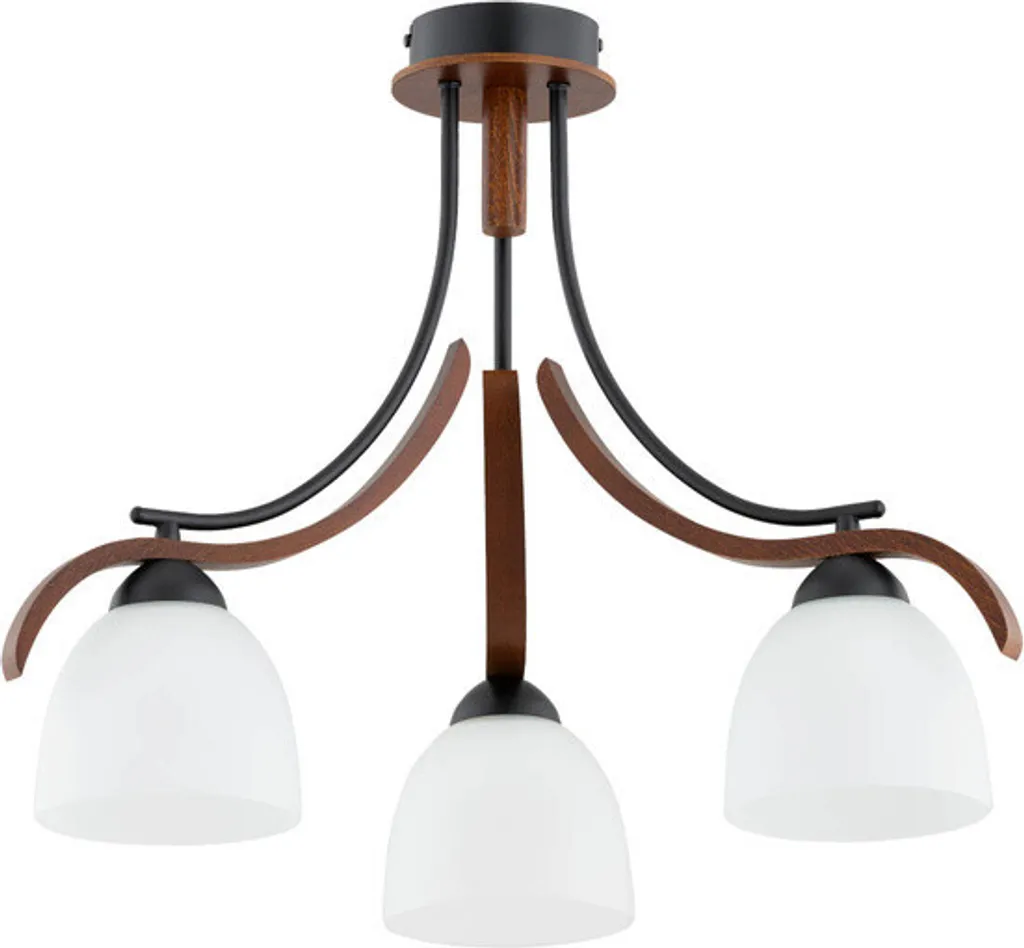 Suspension design dorée 3 ampoules E14 BARSUM - Luminaire métal Alfa