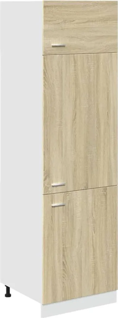 Armoire réfrigérée Lyon 60 cm Chêne Sonoma pour stockage frais et boisson