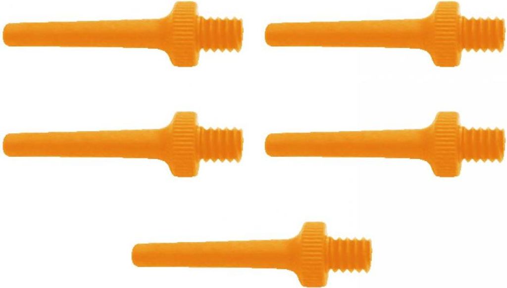 SKS Universal Ballnippel orange, 5er Set Ersatzteil für Luftpumpen zum einf...