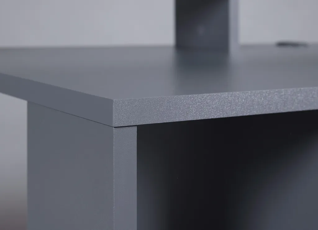 Bureau gaming MatchPoint gris pour organiser son setup PC - 8