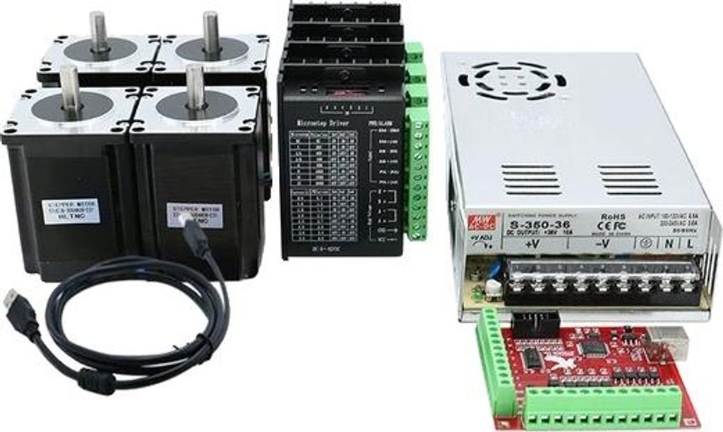 Sada CNC, krokový motor Nema 23, ovladač TB6600 Obrázek produktu 