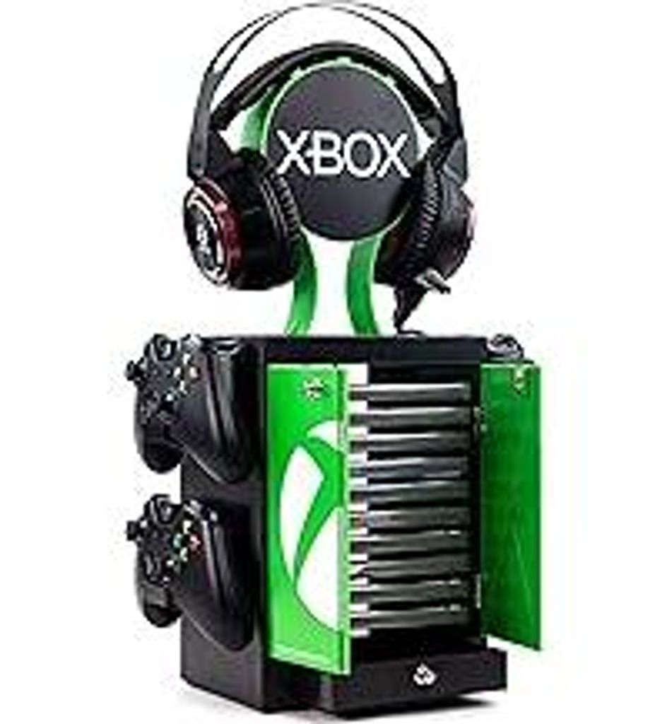 Numskull Offizieller Aufbewahrungsschrank für Xbox Series X Spiele, Kopfhörerständer und Controller-Halter für 10 Spiele oder Blu-Ray Disk-Hül...