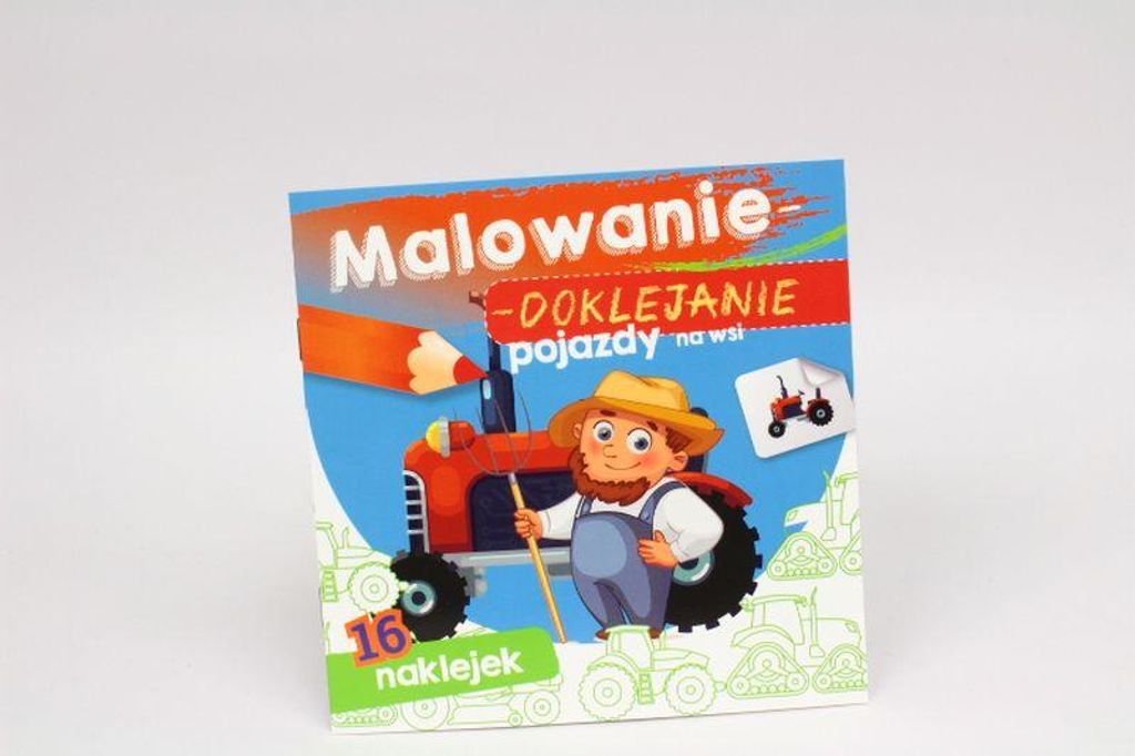 Pojazdy na wsi. Malowanka dla dzieci