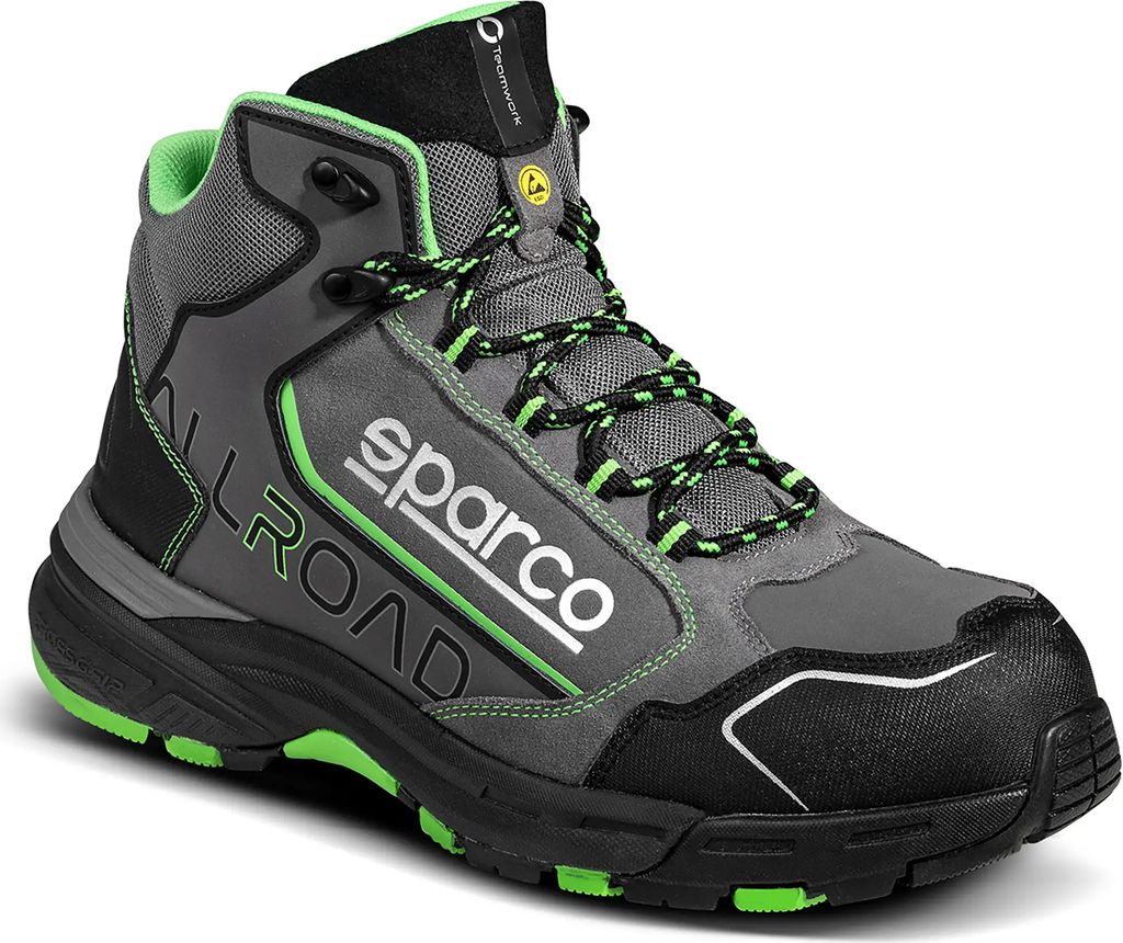 Sparco 07529GSVF Allroad Leap ESD S3S SR FO Sicherheitsschuhe, Grau, 42