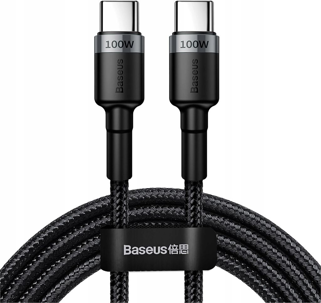 Kabel Baseus Cafule CATKLF-ALG1 USB-C, 100 W, 2 m, šedý (75 Obrázek produktu 