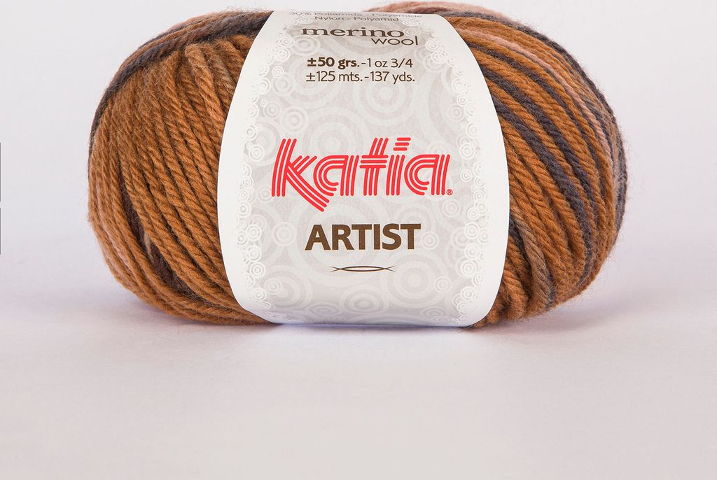 ARTIST von Katia - BEIGE/MARRÓN (300) - 50 g / ca. 125 m Wolle