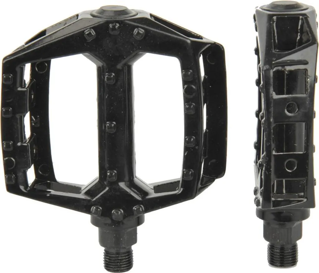 Pédales de vélo antidérapantes en aluminium pour VTT Fischer noir