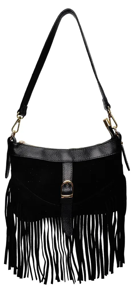 Sac bandoulière urbain Anna Luchini AL 8194 pour tenue de soirée Nero