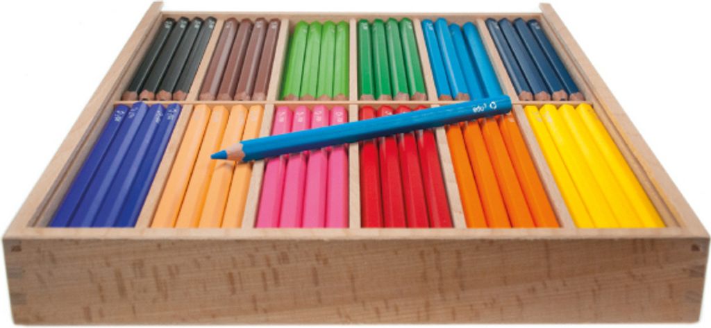 Jubiläumsangebot: edu3 Jumbo 144 hexagonal Farbstifte in 12 Produktbild 