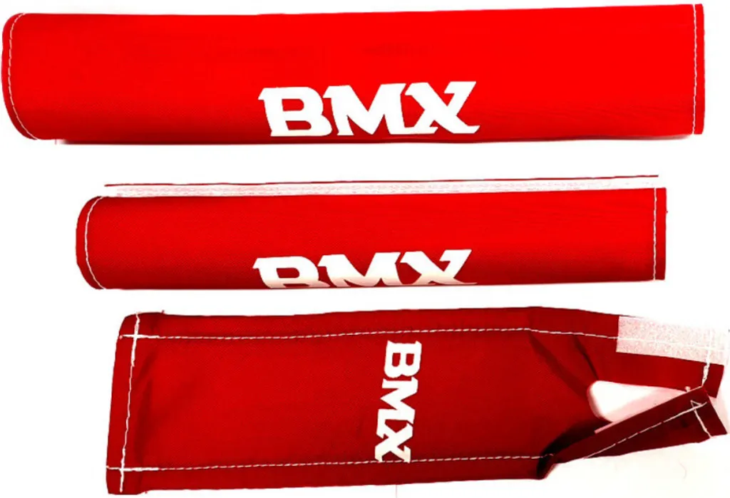Mousses de Protection BMX Junior Rouges - Kit 3 Pièces Haute Densité